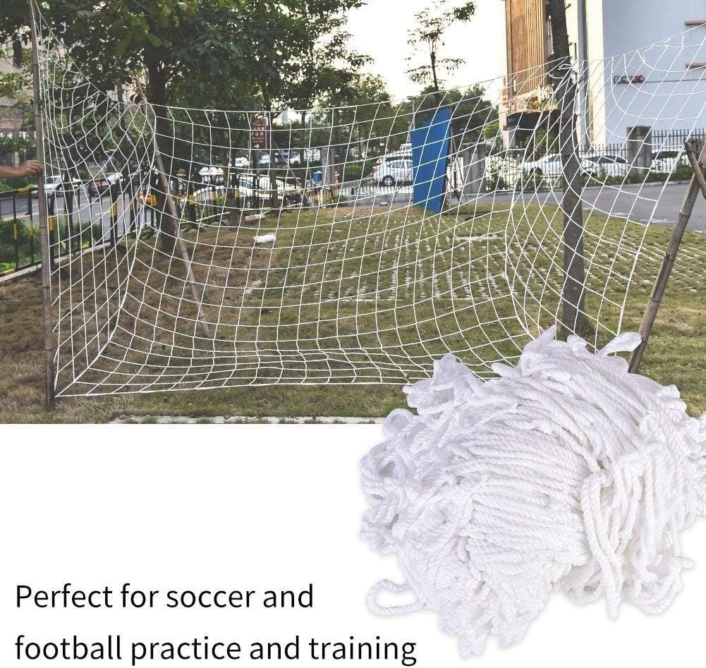 Soccer Ball Net for Football Goal Post Mesh for Gates Polyethylene Training Post Nets Outdoor Footall Kids Match Junior Sports Soccer Goal Net(Size:8X6FOOT)