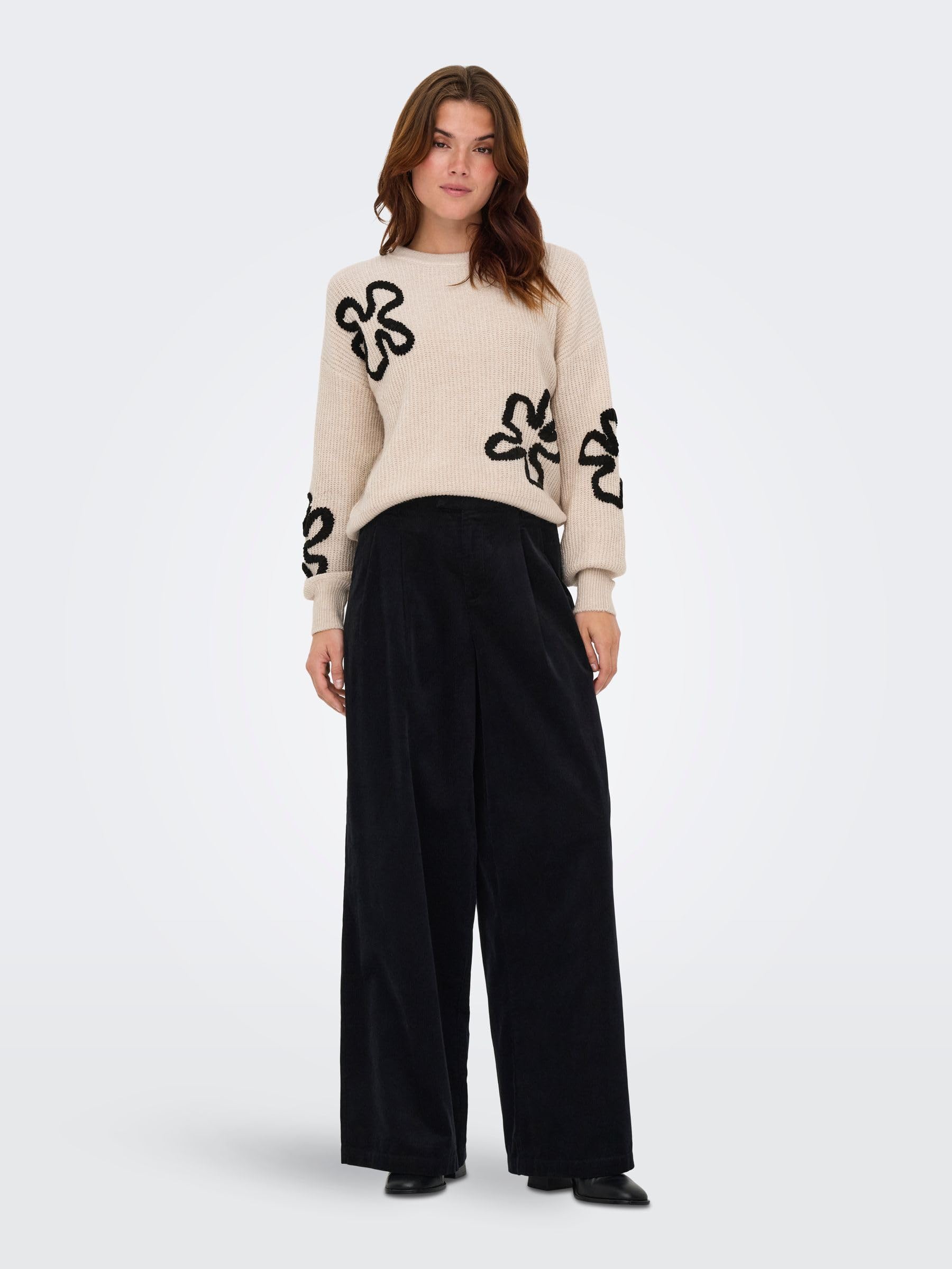 ONLY Onldaisy LS Stitch O-Neck Knt Onldaisy LS Stitch O-Neck Knt Mujer (Pack de 1)