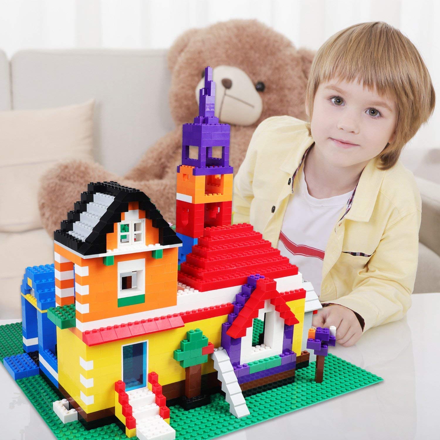 Juego De Construcción Knight Light – 1300 Bloques Con Neumáticos De Goma, Llantas Doradas Y Puertas Móviles – Modelo A Escala 1:14 Para Niños Y Adultos, Regalo Ideal Para Fans Del Motor