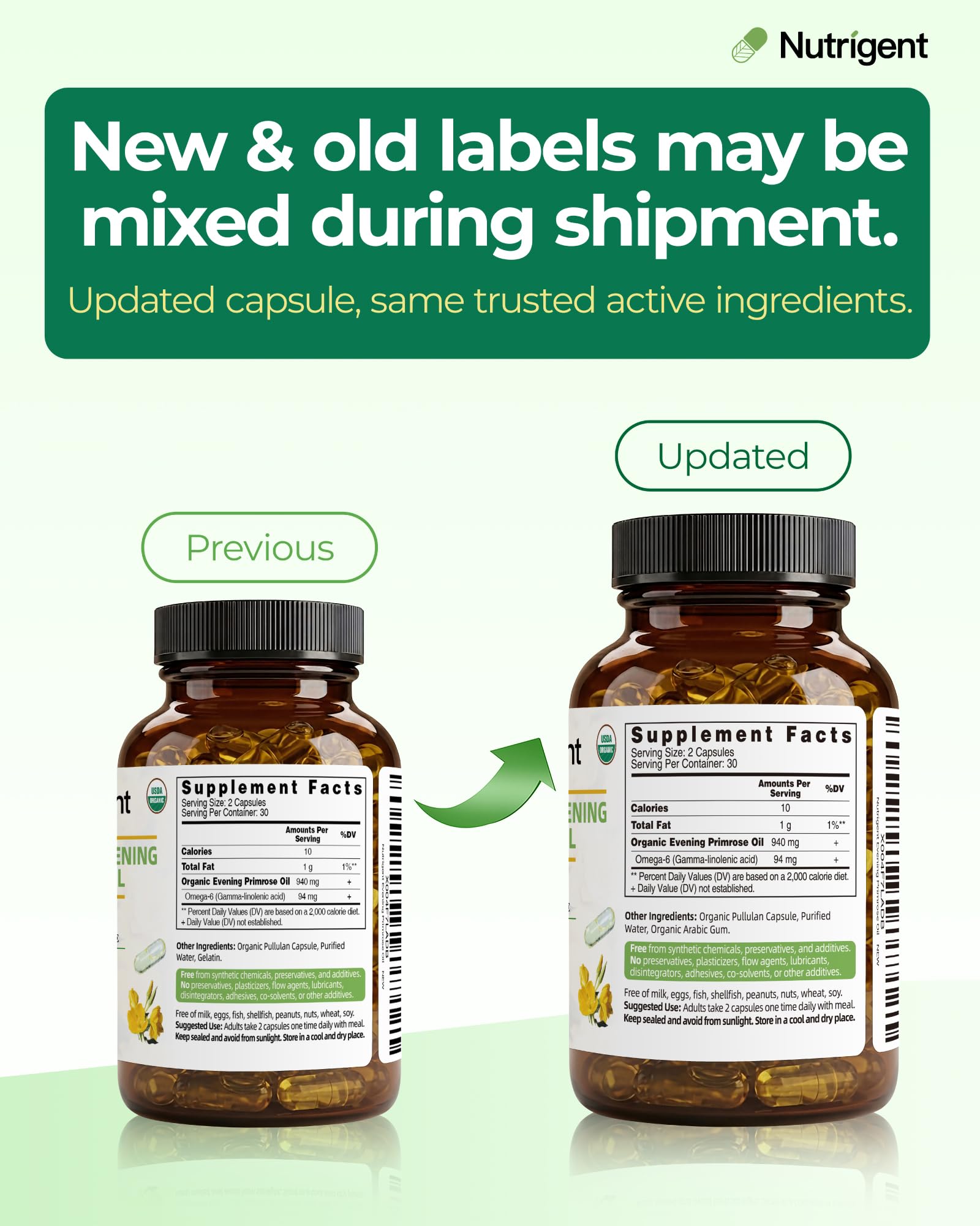 USDA Organic Evening Primrose Oil for Women with 10% GLA Capsules — Amazon image 8
