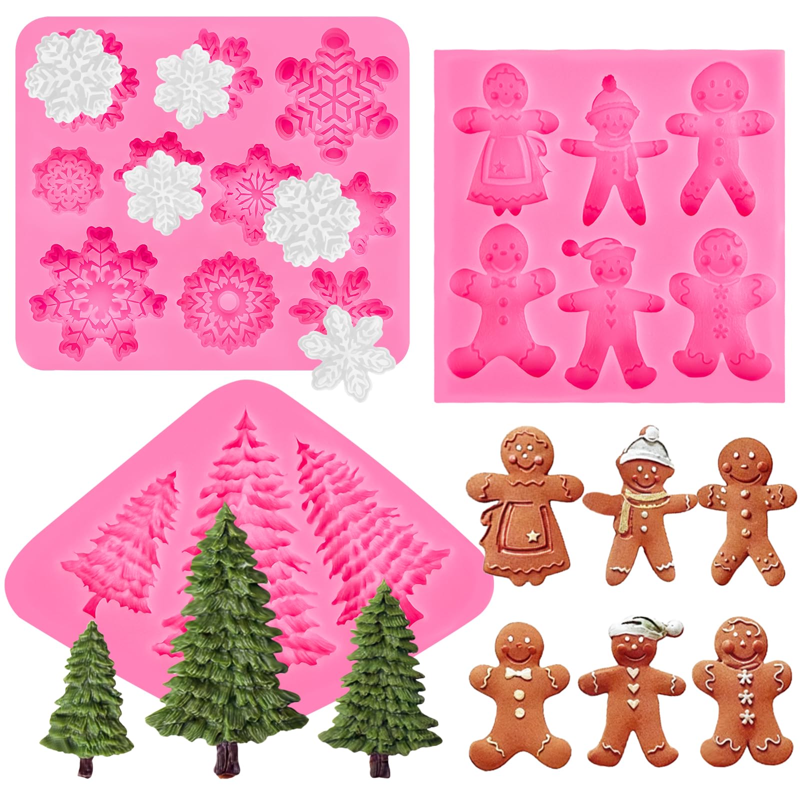 Silicone Letter Fondant Molds - 4 Pack -10 Silicone Letter Fondant Molds - 4 Pack -10