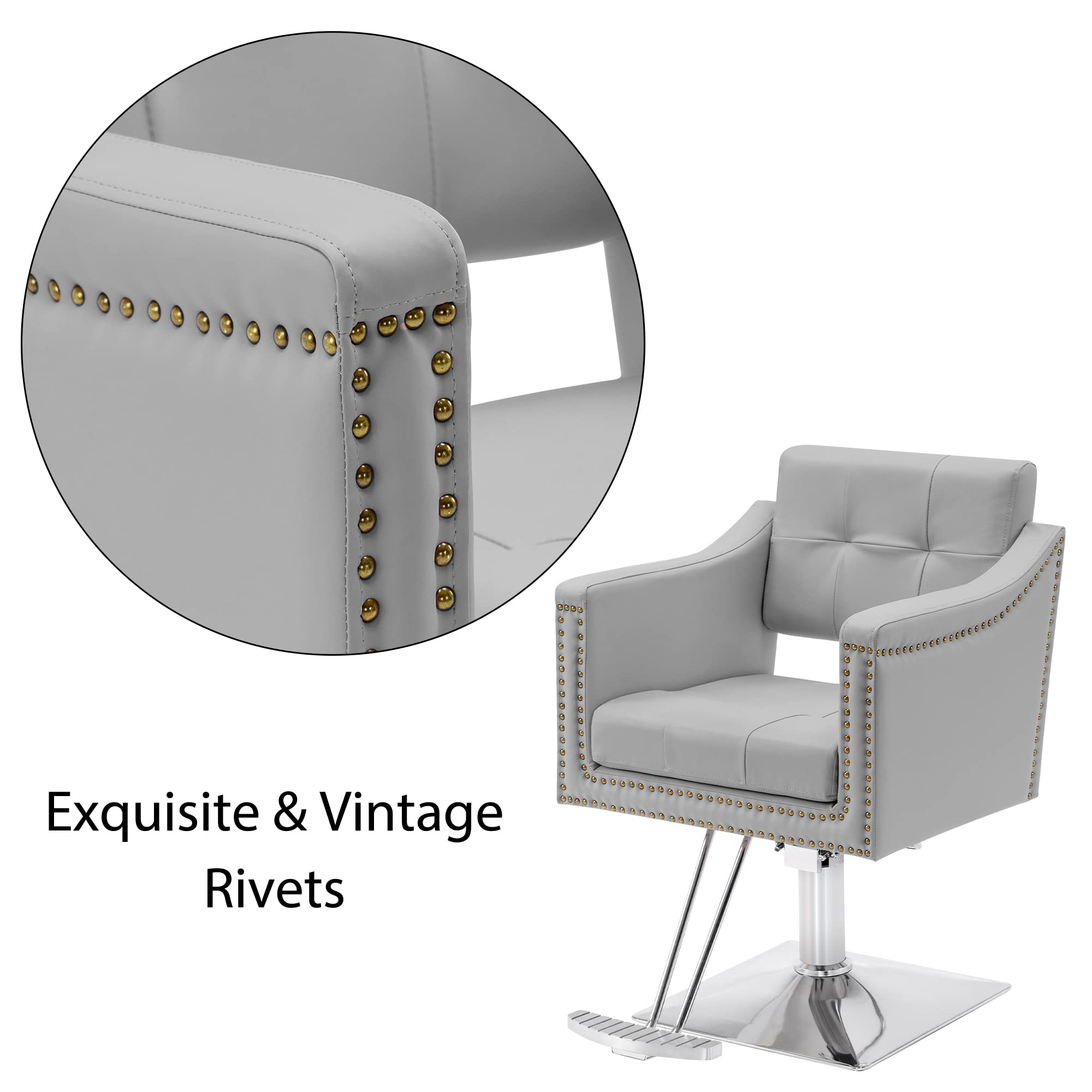 Amazon.co.jp: BarberPub サロンチェア ヘアスタイリスト用 油圧式