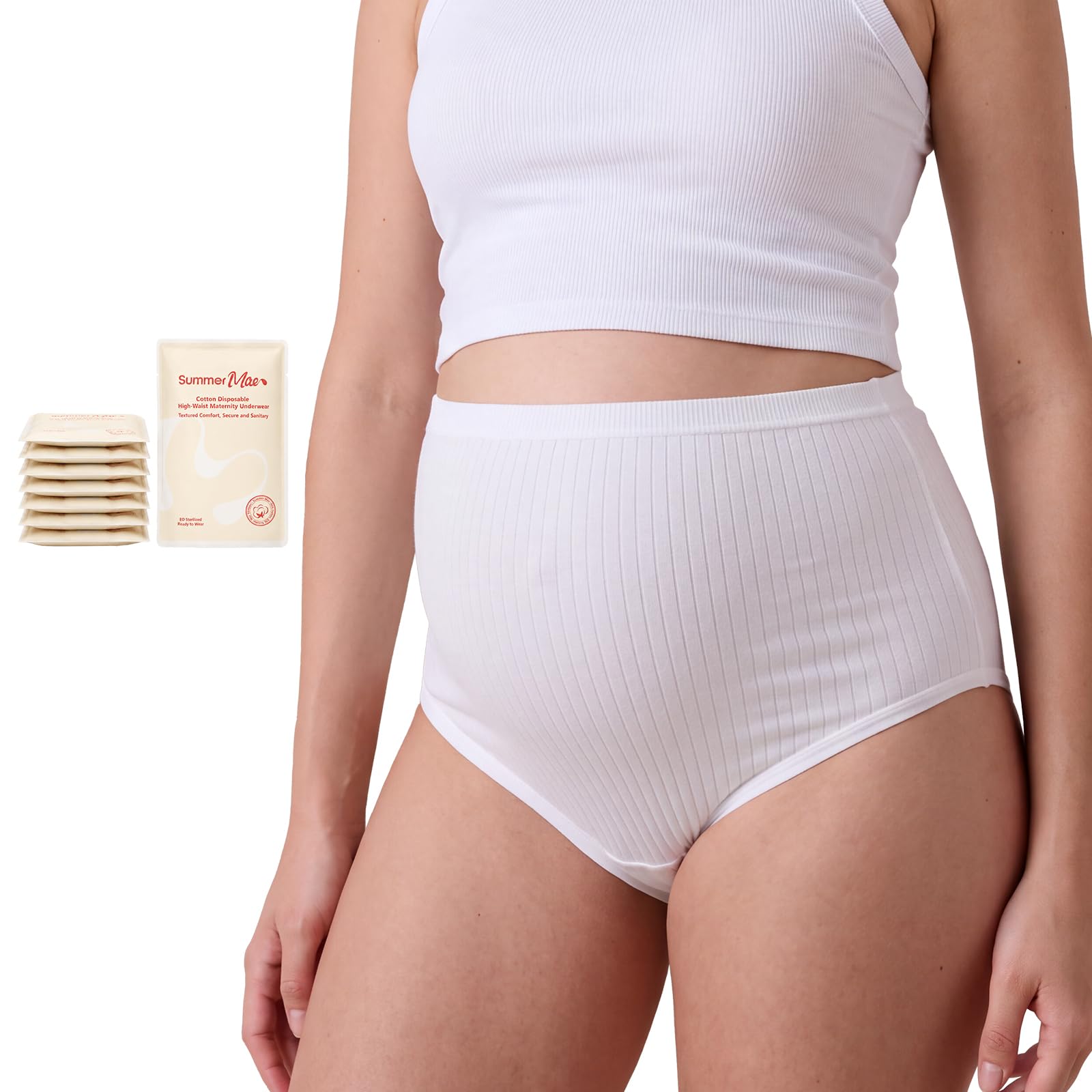 Summer Mae 8PC 95% Cotton Postpartum Disposable Underwear