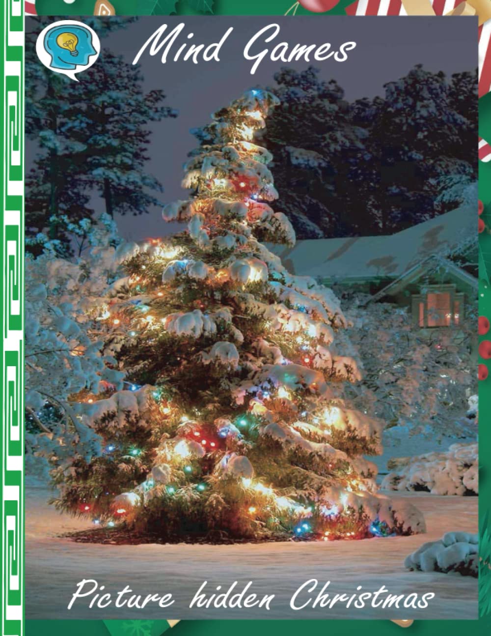 Mind Games Picture hidden Christmas: Find the Cat Challenge Search for a Hidden Cat in More Than 50 Pictures! Puzzles