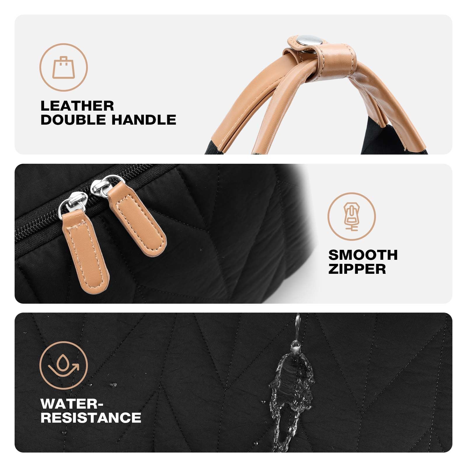 Lekesky Wickeltasche mit Schnullertasche und Wickelunterlage, Große Reisewindeltasche für Mama und Papa, Multifunktions-Babytasche für Jungen und Mädchen