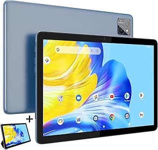 10 Inch Tablet, Octa-core 12GB(6+6GB Expand)RAM 128GB ROM Android 13 Tablet with 1TB Expand, 5G WiFi Tablets PC, 5MP+8MP Dual Camera, 8000mAh, 4G/LTE, Bluetooth, GPS, Type C, with Case(Gray)