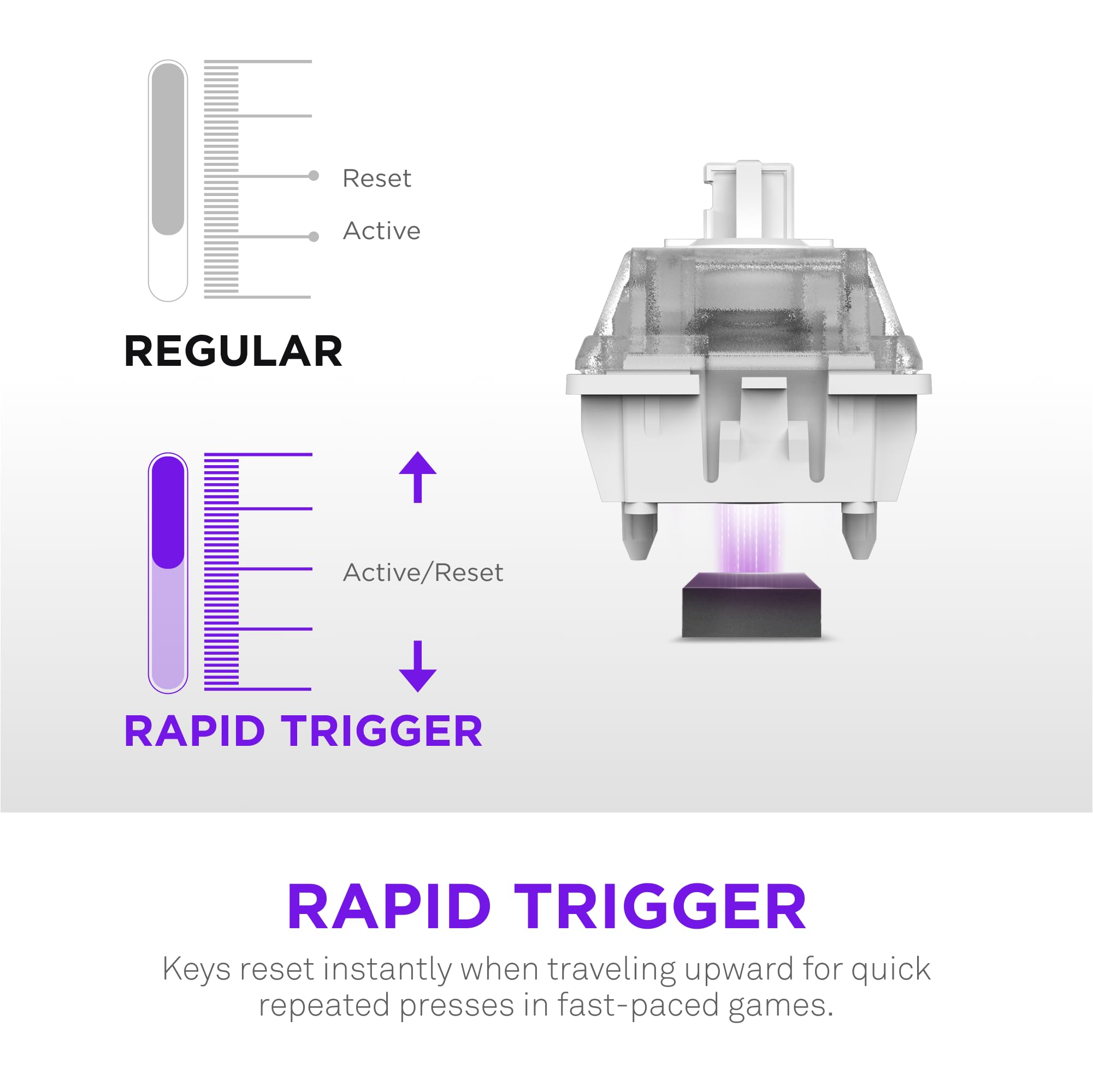 NZXT Function Elite MiniTKL Magnetyczna Klawiatura RGB do Gier - Regulowana Aktywacja, Przełączniki Hall Effect Dual-Rail, Rapid Trigger, 8K Polling - DE QWERTZ - Czarny