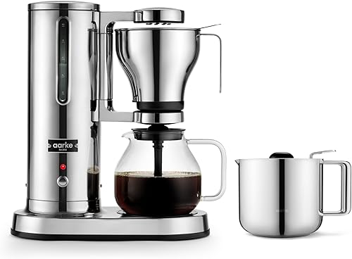 Miniatura 10 de Cafetera aarke - Eléctrica de 10 tazas / 1240 ml con goteo automático, jarra de vidrio, prepara una olla completa en menos de 6 minutos, certificada