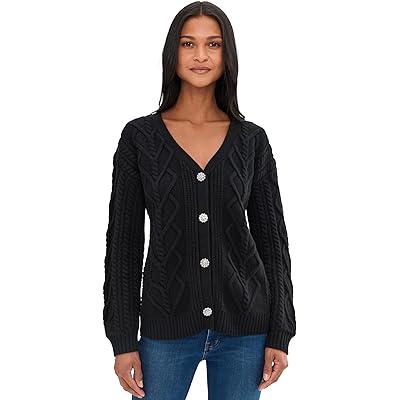 Splendid Harlow Hearts Cardigan black