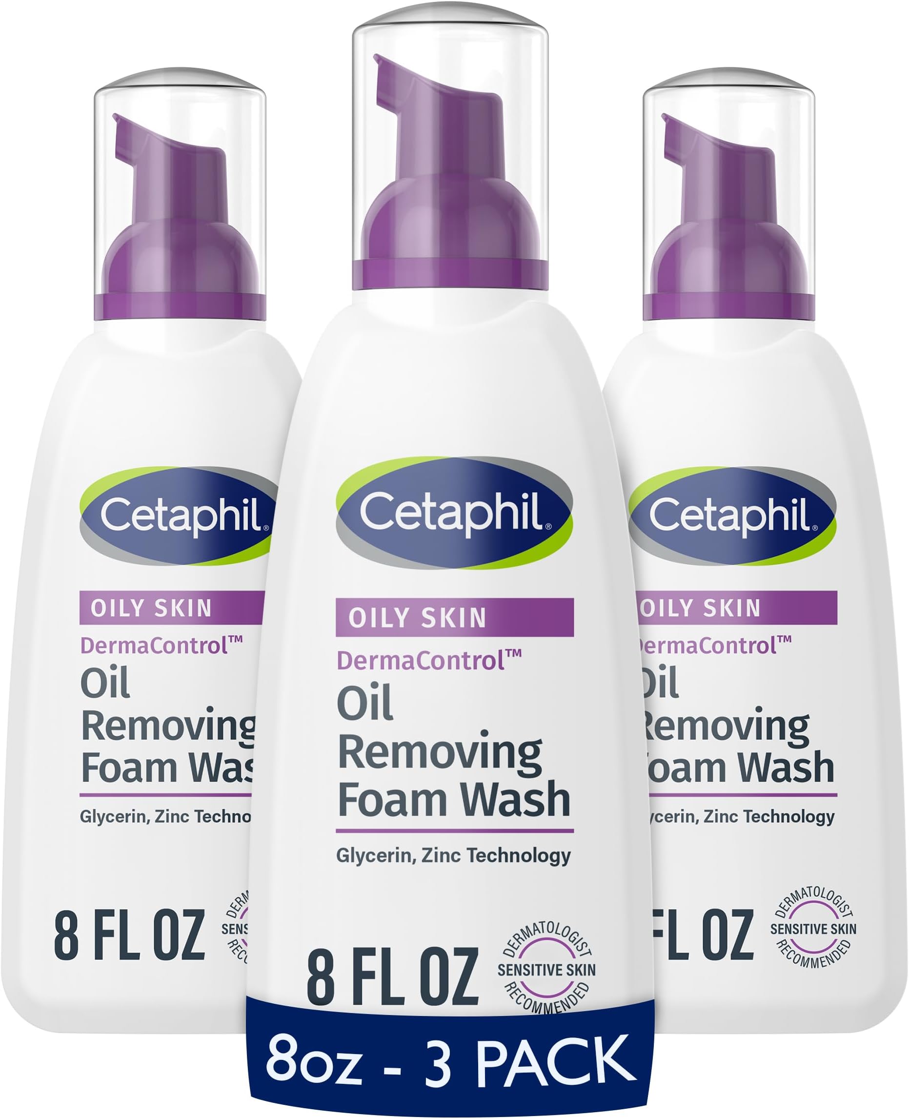 Pro Oil Removing Foam Wash, 8 Fluid Ounce (Pack of 3)