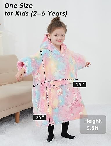 Miniatura 6 de Manta con Capucha Usable NOUKOW Manta Sherpa de Gran Tamaño Sudadera de Franela con Bolsillo Grande