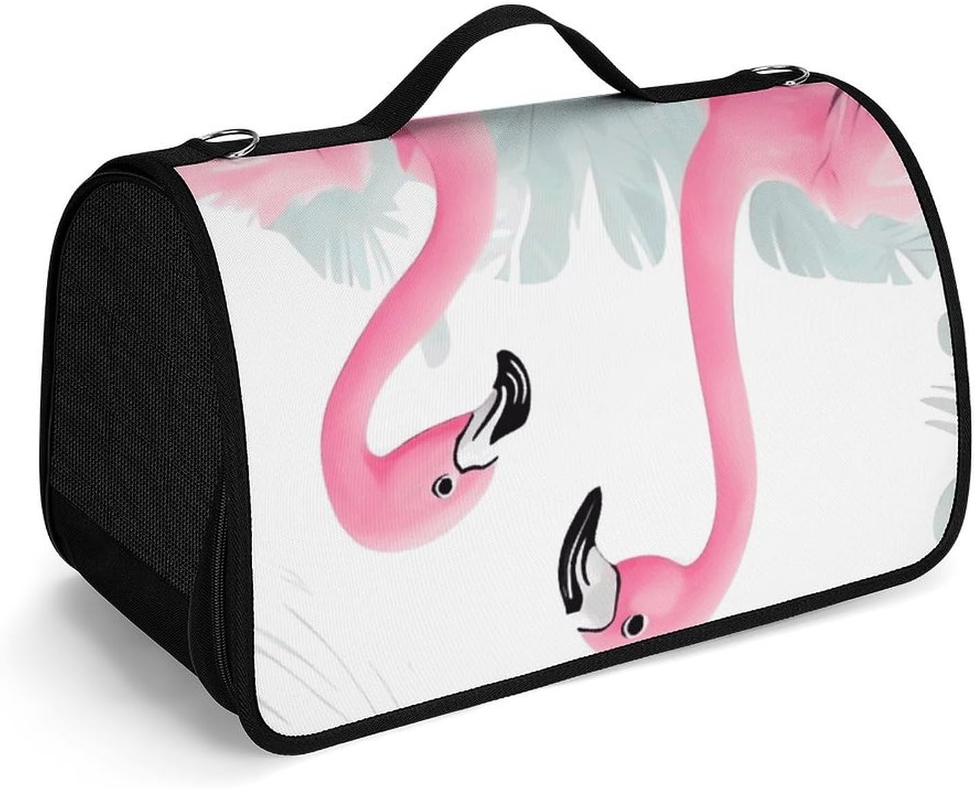 Pet Handbags, Love Flamingo Printed Pet Handbags,folding Pet Bags,new Pet Handbags,universal Pet Handbags, 45X26X23.5cm
