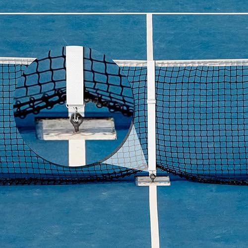 Miniatura 5 de Correa central de red de tenis de verano, correas de red de altura ajustable, accesorios de tenis portátiles para calzada, equipo de entrenamiento