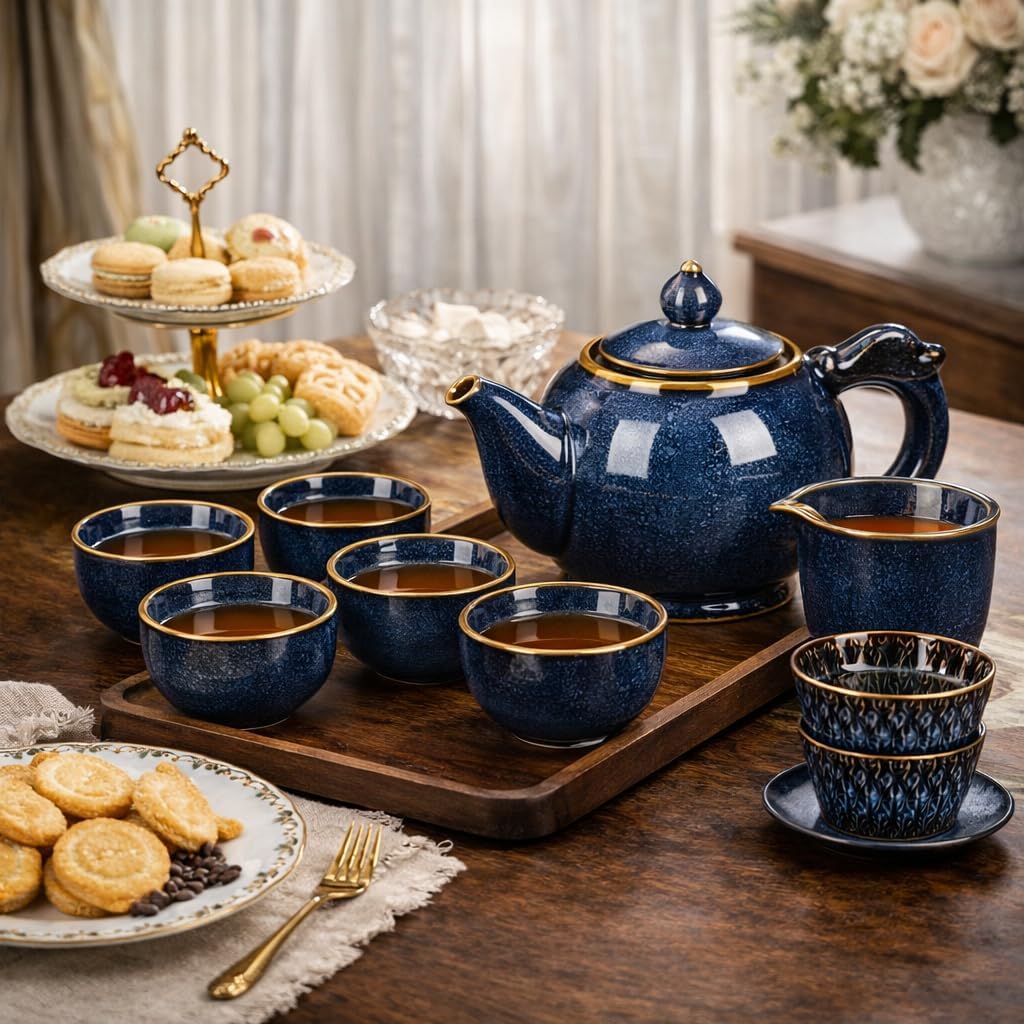 9-Piece Chinese Tea Set,Gongfu Tea Sets For Adults