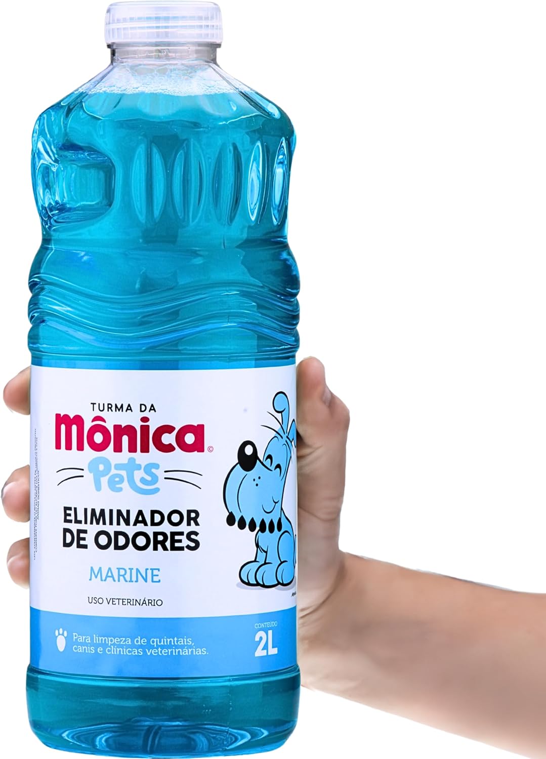Eliminador de Odores Para Cães e Gatos, Marine , Turma da Mônica, 2 litros, Azul