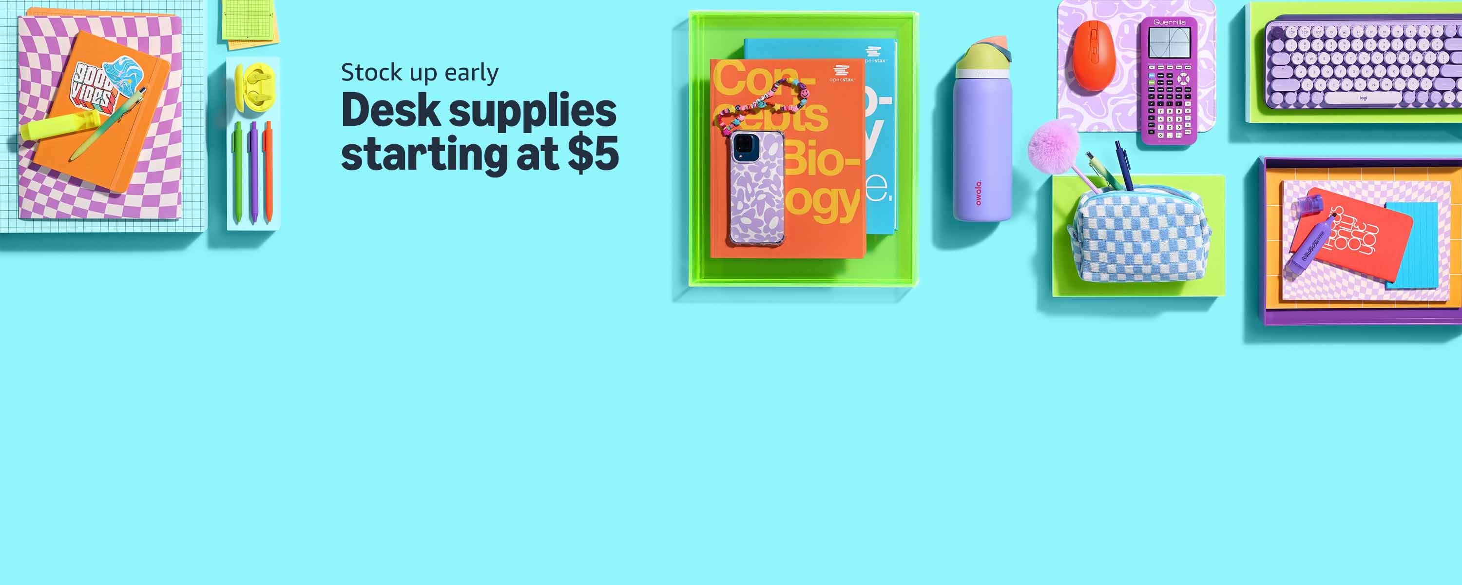 Desk supplies starting at $5