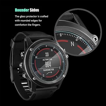 [4-pack] Tempered Glass Screen Protector for Garmin Vivomove HR, [0.3mm 2.5D High Definition 9H] Premium Clear Screen Protector for Garmin Vivomove HR