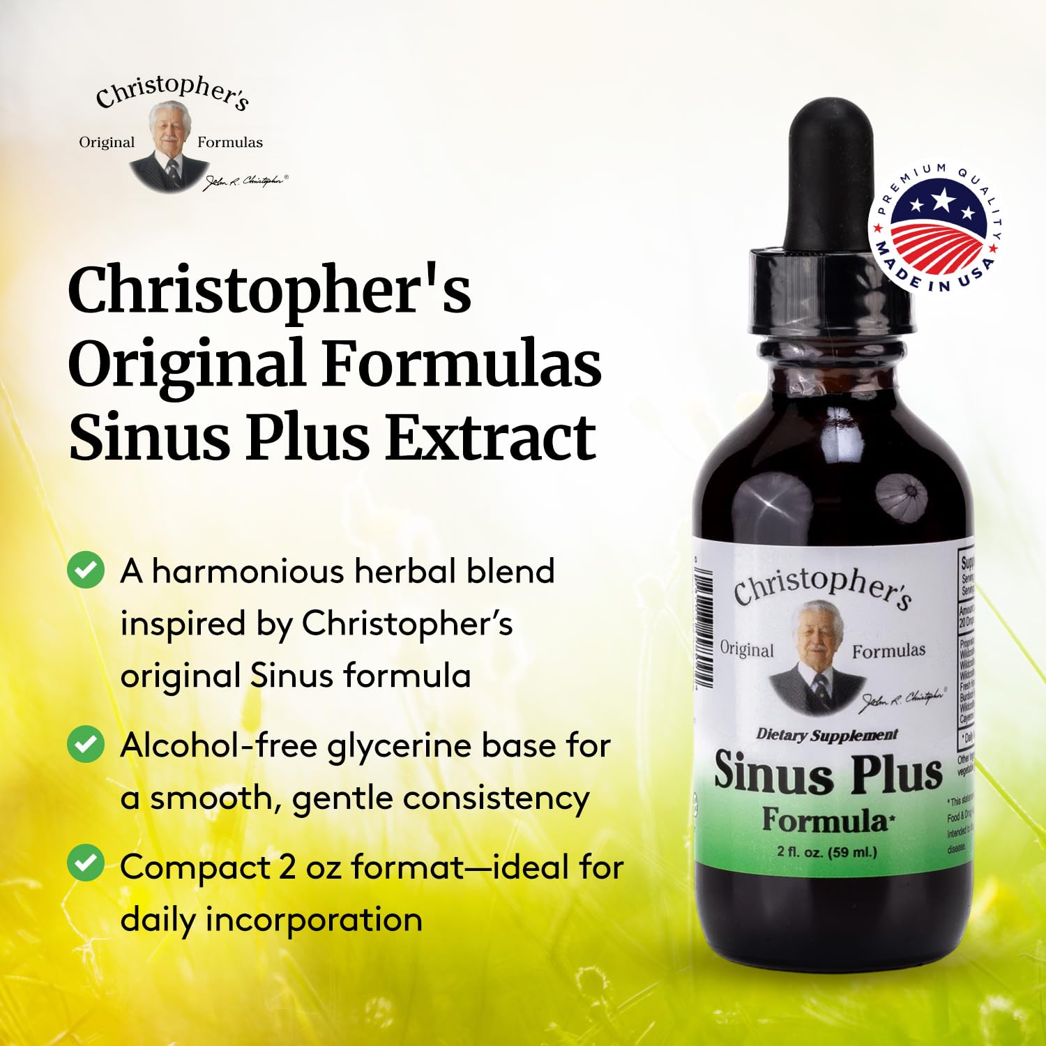 Christopher's Original Formulas Sinus Plus, 2 oz Liquid - Natural Herbal Formula for Sinus Support — Amazon image 4