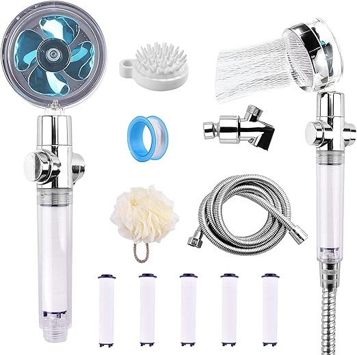 High Pressure Shower Heads with Handheld, Jet Shower Head with 79 Inch