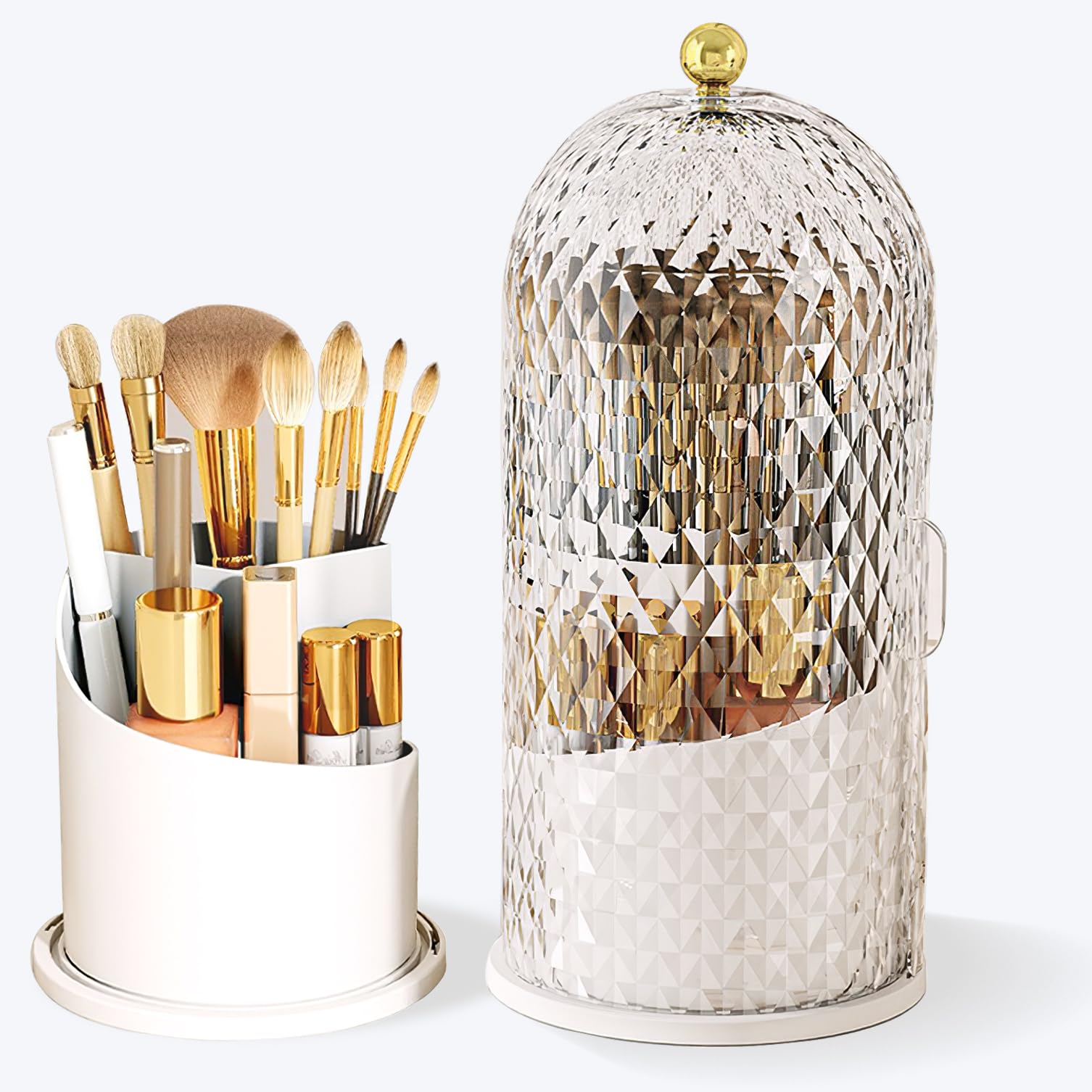 Organisateur Pour Cosmétiques - Boîte De Rangement Maquillage - Acrylique Transparent - 36,3x24x15,5 Cm - Mixte - 5