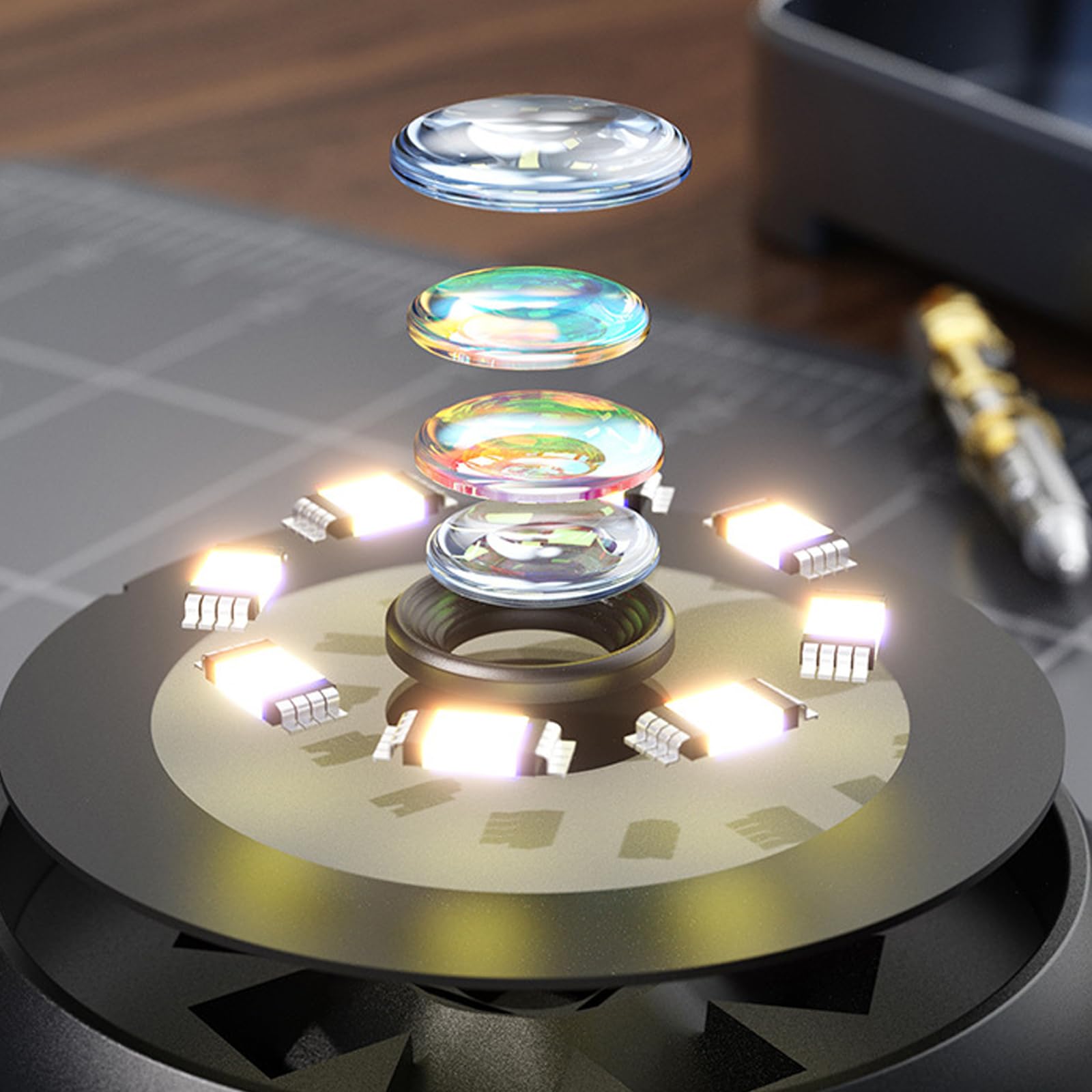 Microscopio digital recargable 500X: microscopio de mano con pantalla IPS de 2,0 pulgadas | Microscopio de bolsillo para niños/análisis de PC | 8 lupa LED para exteriores/interior detección