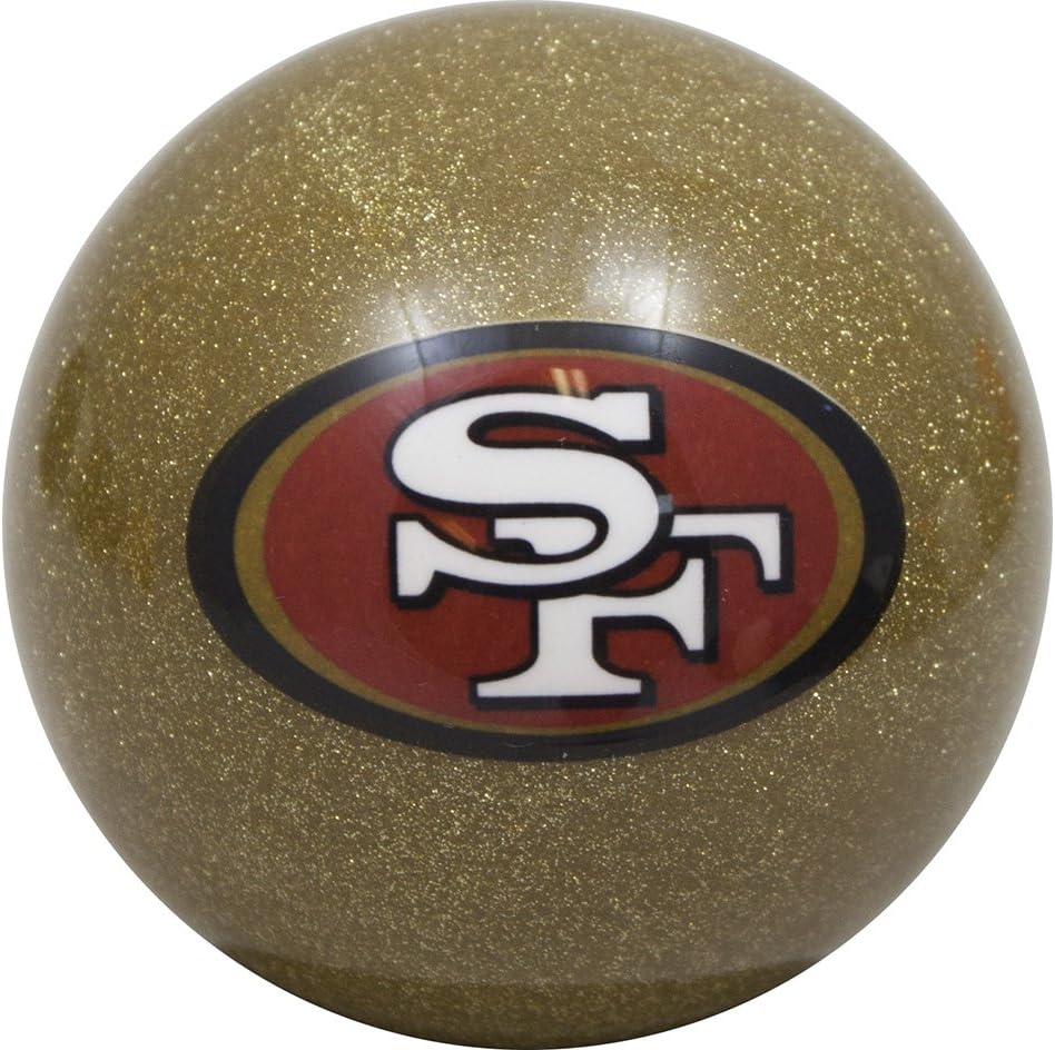 Officially Licensed NFL San Francisco 49ers Gold Billiard Pool Cue Ball