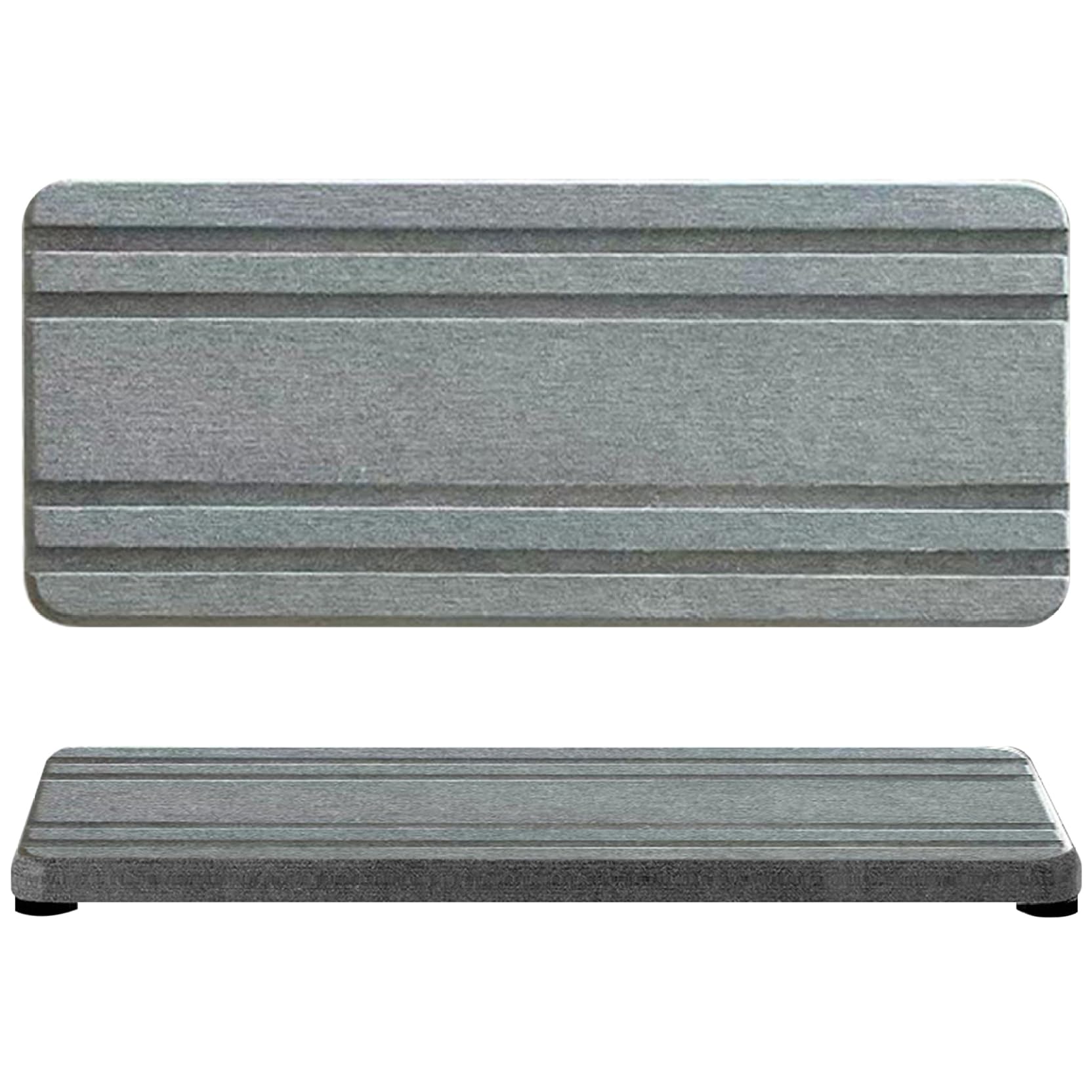 Diatomite Sink Tray, 2PCS Stone Mat - Quick Dry Water Absorbing Mat for Kitchen & Bathroom Counter/7.9x4