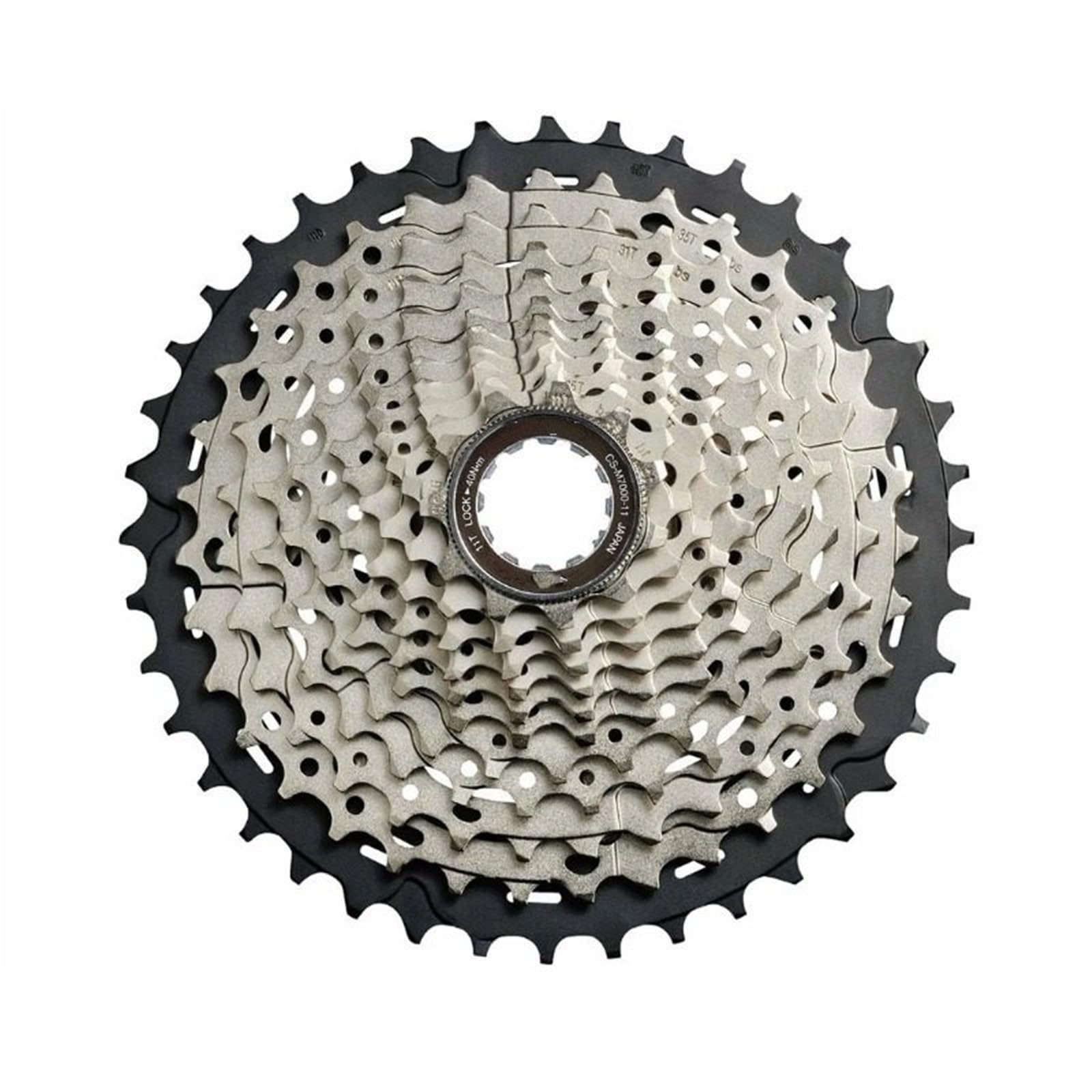 Cassette para Bicicleta Compatible con piñones libres Shimano SLX CS M7000, 11-40T, 11-42T y 11-46T, para bicicleta de montaña, piñón de cassette MTB 11S. cubierta bloqueo piñón libre(11-42T)