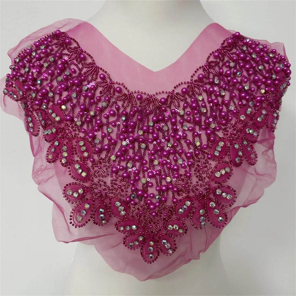 1Pcs Clothing Beaded Accessories Rhinestones Applique Patches for Clothing Decorative DIY