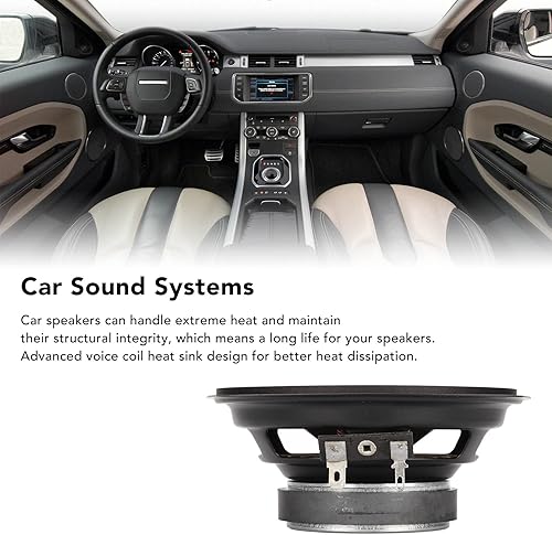 Miniatura 4 de Subwoofer para automóvil de 400 vatios, altavoces de coche de 4 pulgadas, altavoces coaxiales de tipo magnético externo de rango medio para sistema
