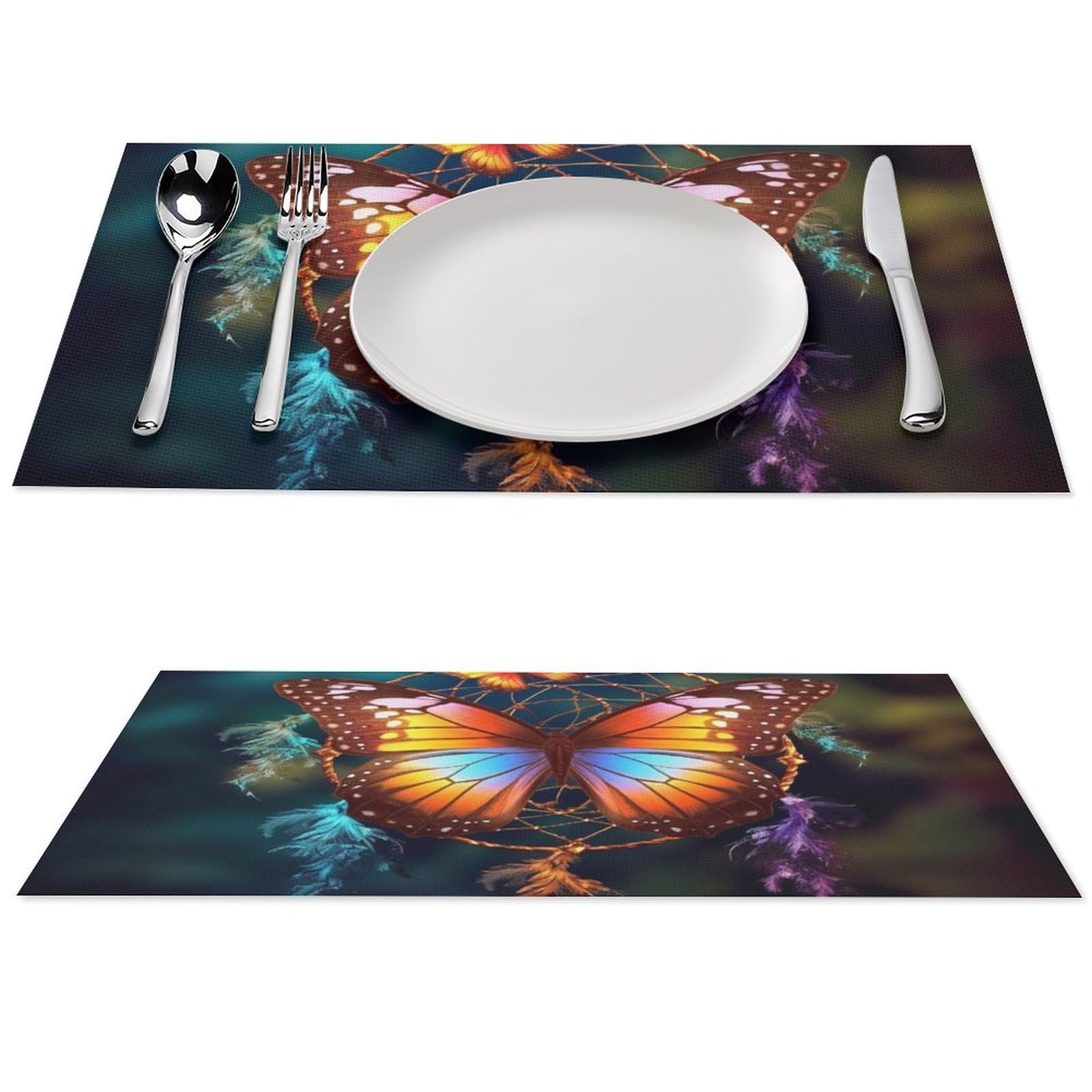 Sets de table de cuisine d'intérieur et extérieur pour repas conviviaux sur la terrasse