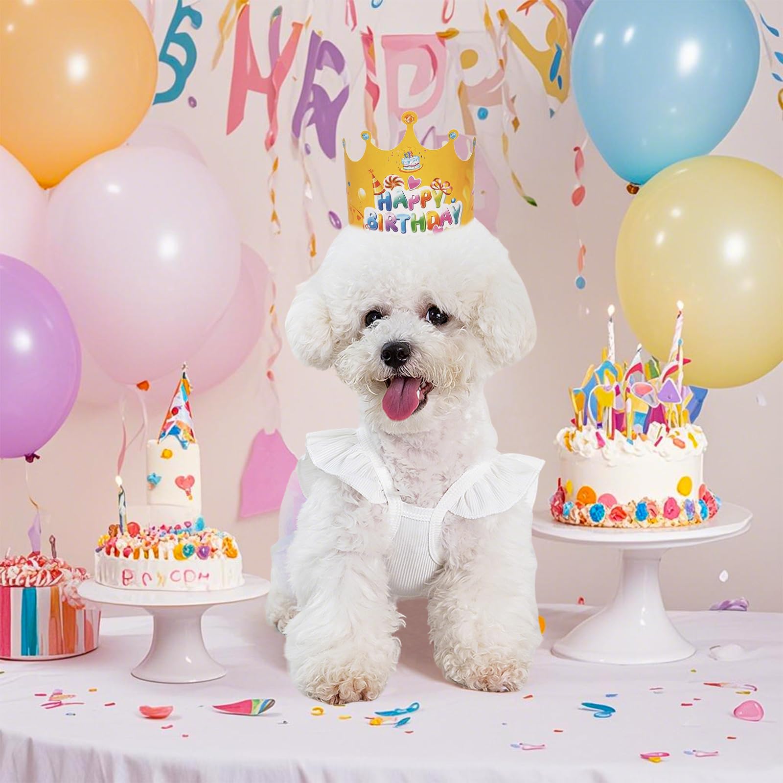 dog birthday dresses Amazon.com : Yaopelky Dog Birthday Dress It's My Birthday Dog Dress Small  Doggy Girl's Tutu Dresses Ruffle Sleeless Puppy Clothes Tulle Lace Skirt Pet  Costume Cat Outfits (White, S(6.5-12lb)) : Pet Supplies