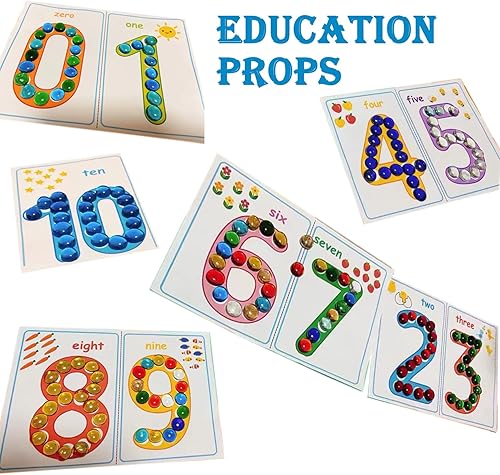 Miniatura 3 de KINGOU 100 unidades de canicas de vidrio plano, piedras Mancala de repuesto de 0.6 libras de colores mixtos, guijarros/cuentas/gemas para juegos,