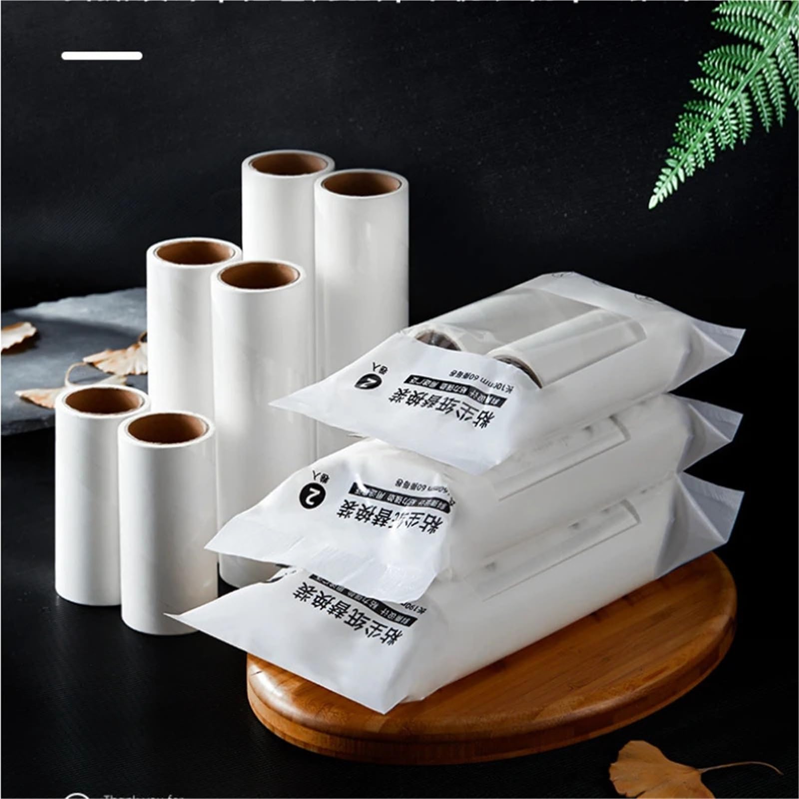8 Rotoli 24 Centimetri 19 16 10 di Ricarica Strappabile Testina Domestici Rullo Polvere Vestiti Letto Bastone dei Capelli(24cm Refill 8 Rolls)