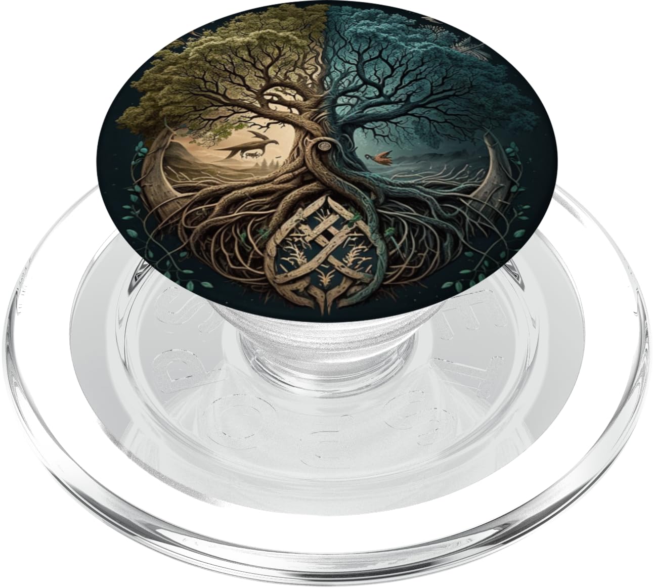 Yggdrasil Viking Tree of Life Design PopSockets PopGrip for MagSafe