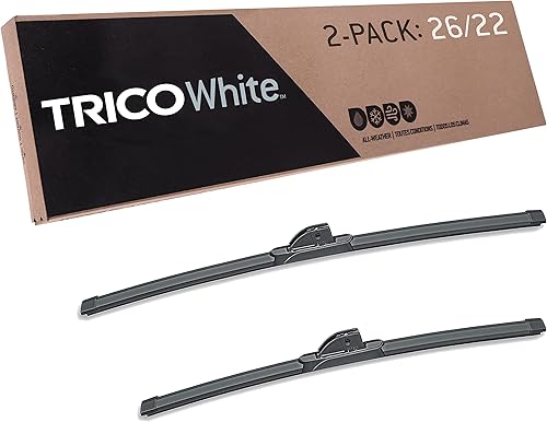 TRICO White - Paquete de 2 limpiaparabrisas de repuesto para automóvil de invierno de 26 y 22 pulgadas, para clima extremo, para mi automóvil
