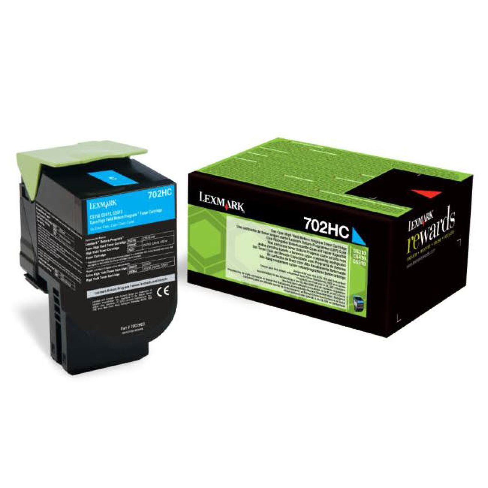 Toner Cyan Lexmark 70C2HC0 Original pour Éviter les Traces d'Impression
