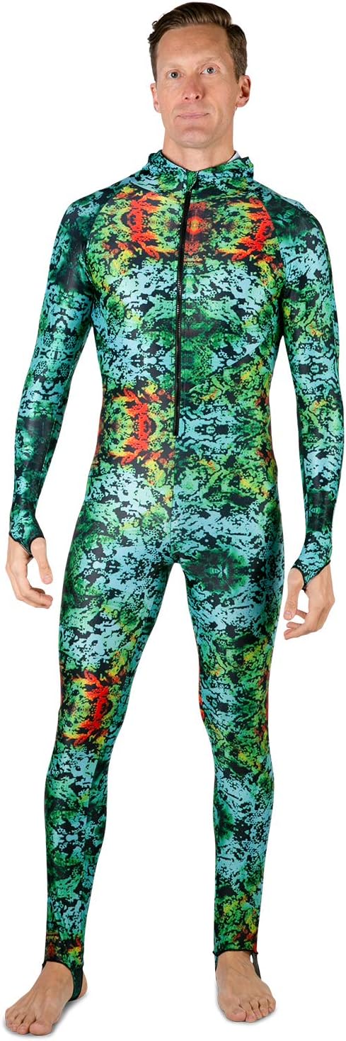 Tuga Men's Swim Dive Skinsuit, UPF 50+ Sun Protection, Made in USA
