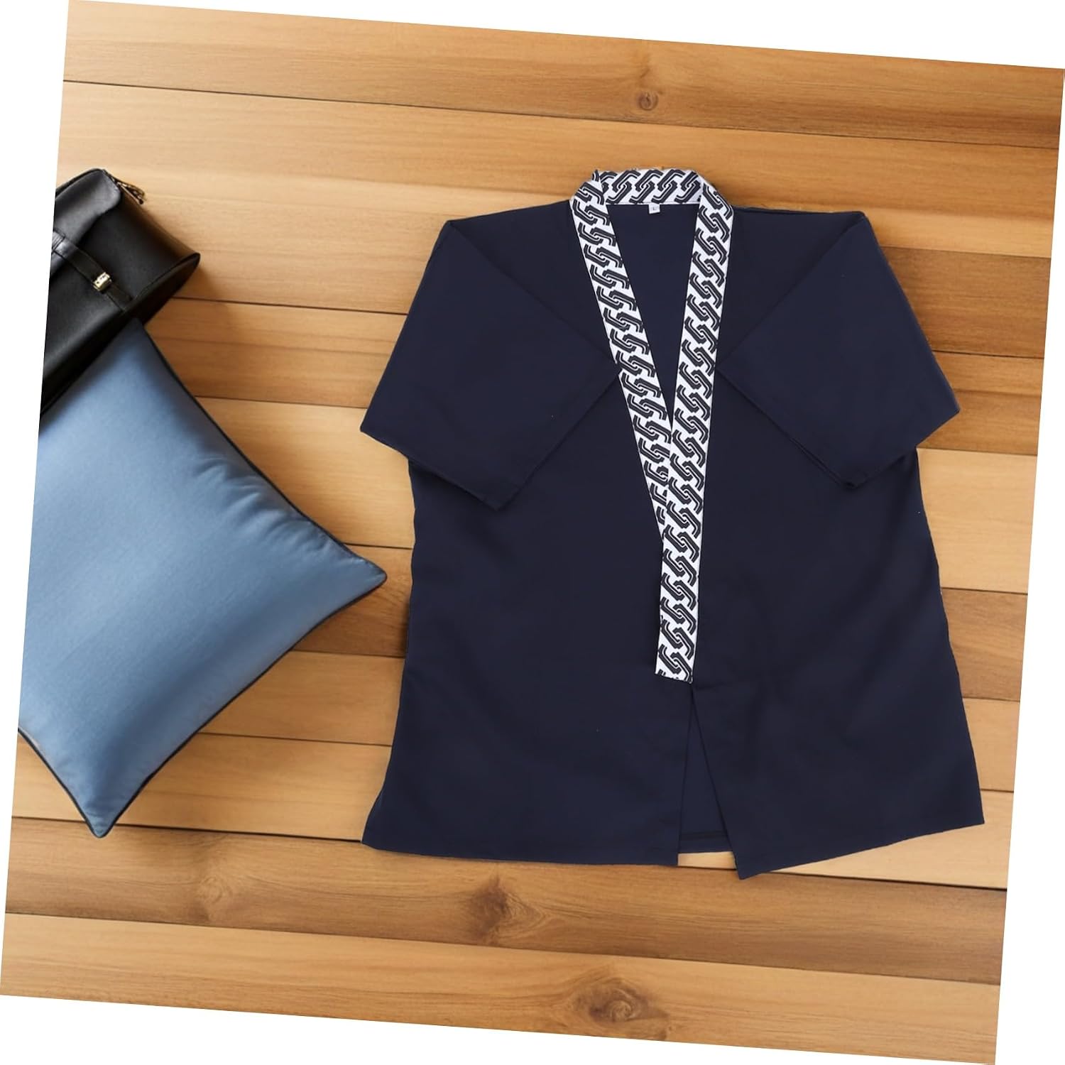 Wrap Tie Chef Top Japanese Kitchen Work Jacket for Men Women