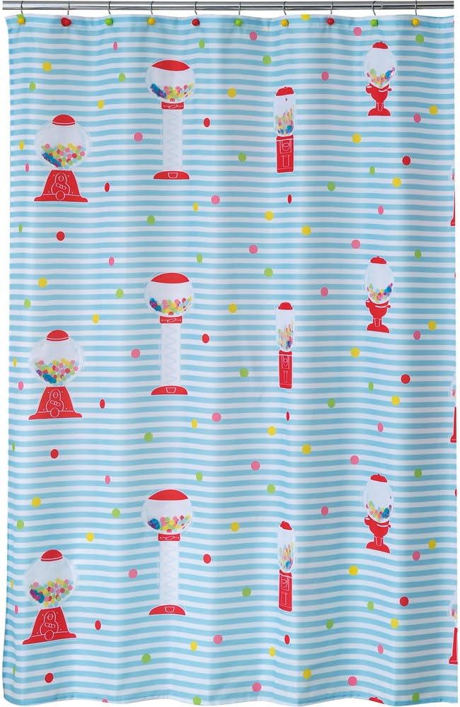 Allure Home Creations Gumball Poly Duck Printed Shower Curtain