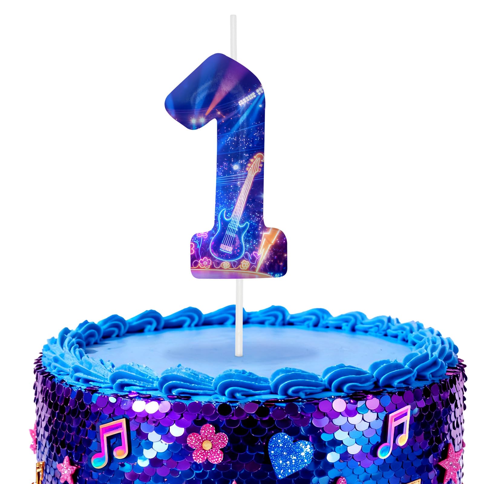 Kpop Number 1 Birthday Candles for Birthday Decorations and Cake Topper