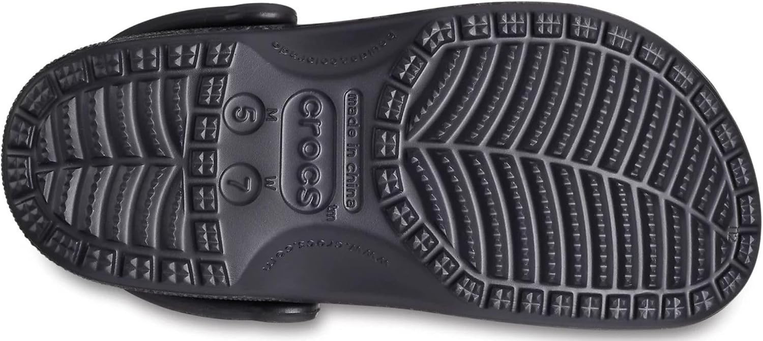 Crocs Unisex Adult Classic Camo Clogs, Black, 9 Men/11 Women