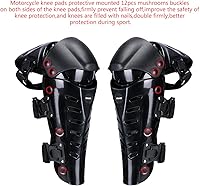 Vista 2 de GES Rodilleras para motocicleta, rodilleras protectoras de rodilla para motocicleta