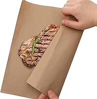 Vista 6 de Eersida 120 hojas de papel de carnicero para manualidades de carne para sublimación, desechables, suministros de envoltura blanco y marrón