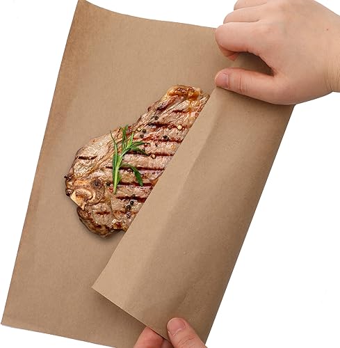 Miniatura 6 de Eersida 120 hojas de papel de carnicero para manualidades de carne para sublimación, desechables, suministros de envoltura blanco y marrón, para