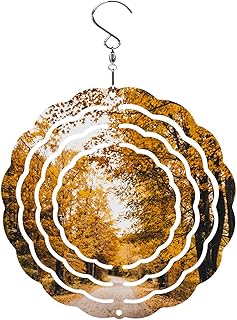 vento sublimação - Blocos metal sublimação giratória vento dupla face,Sino Vento Decorativo Feito à Mão Resistente às Intempéries para Árvore Lâmpada Ranpeng