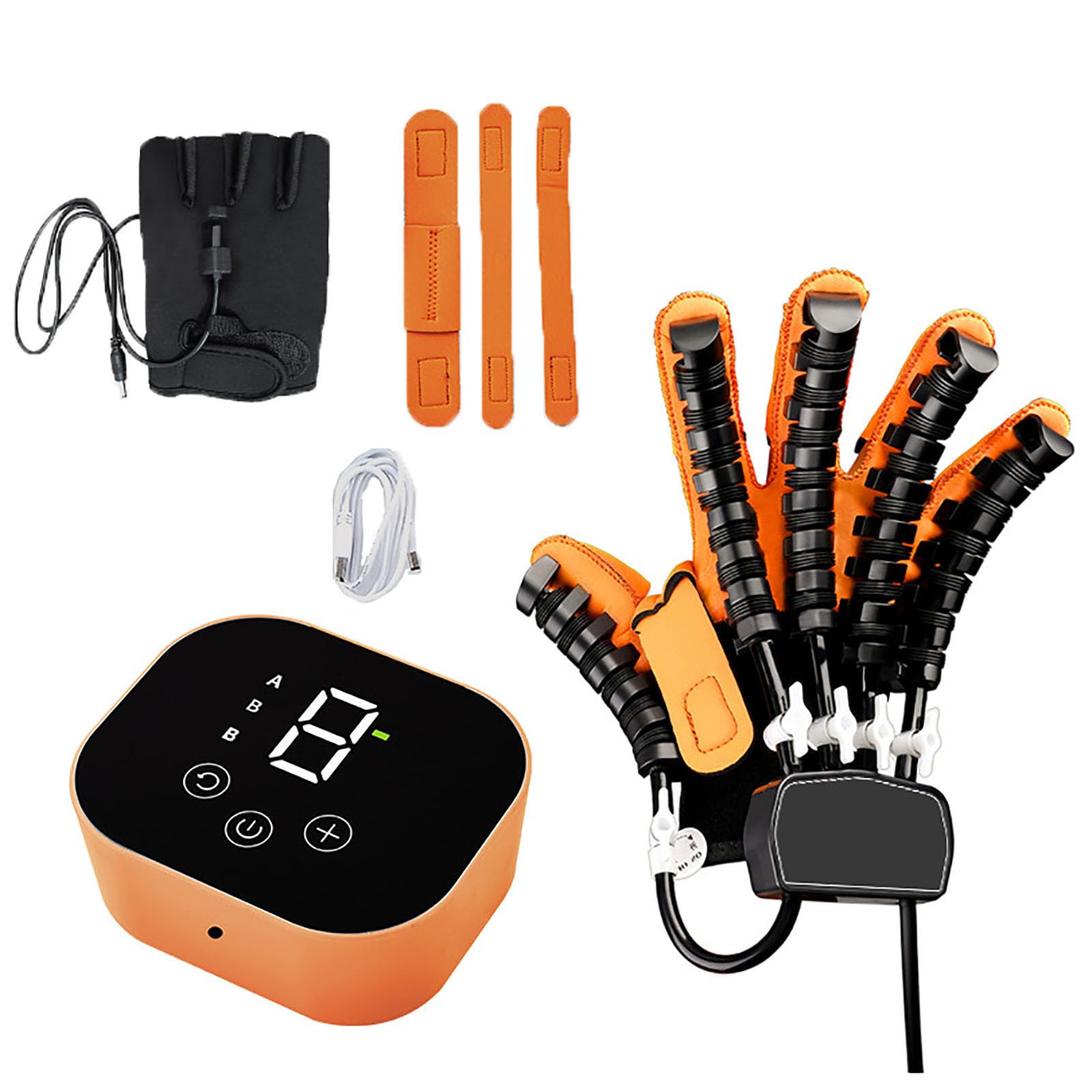 KACBFEE Hand Rehabilitation Robot Gloves for Stroke Recovery Finger Mobility Trainer for Elderly Hand Exercise Mirror Therapy Equipment for Arthritis Hand Flexibility & Home Training R M