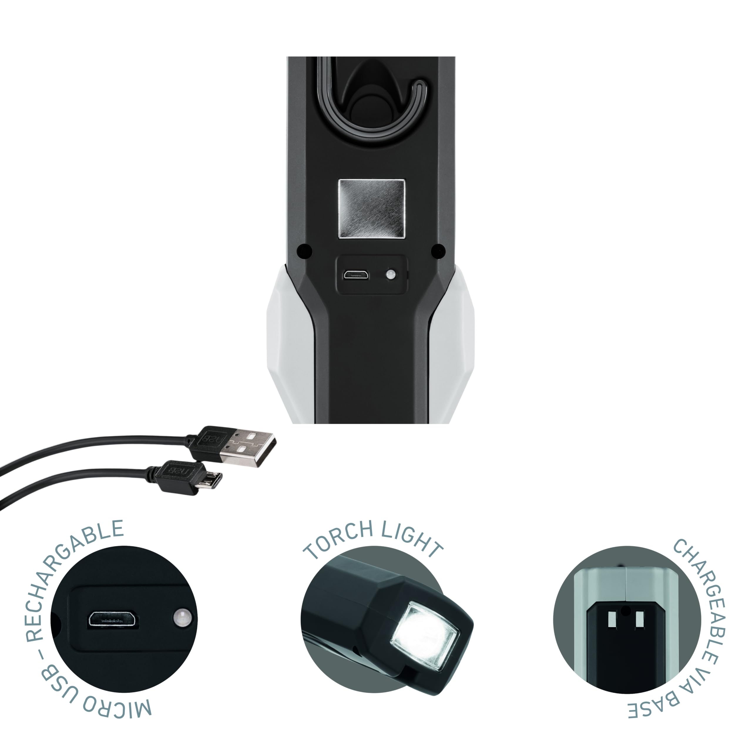 HELLA VALUEFIT LED Lampa warsztatowa ręczna UHL280 Base - 3.7V - ze stacją dokującą/z hakiem/z magnesem - 2XM 357 300-311