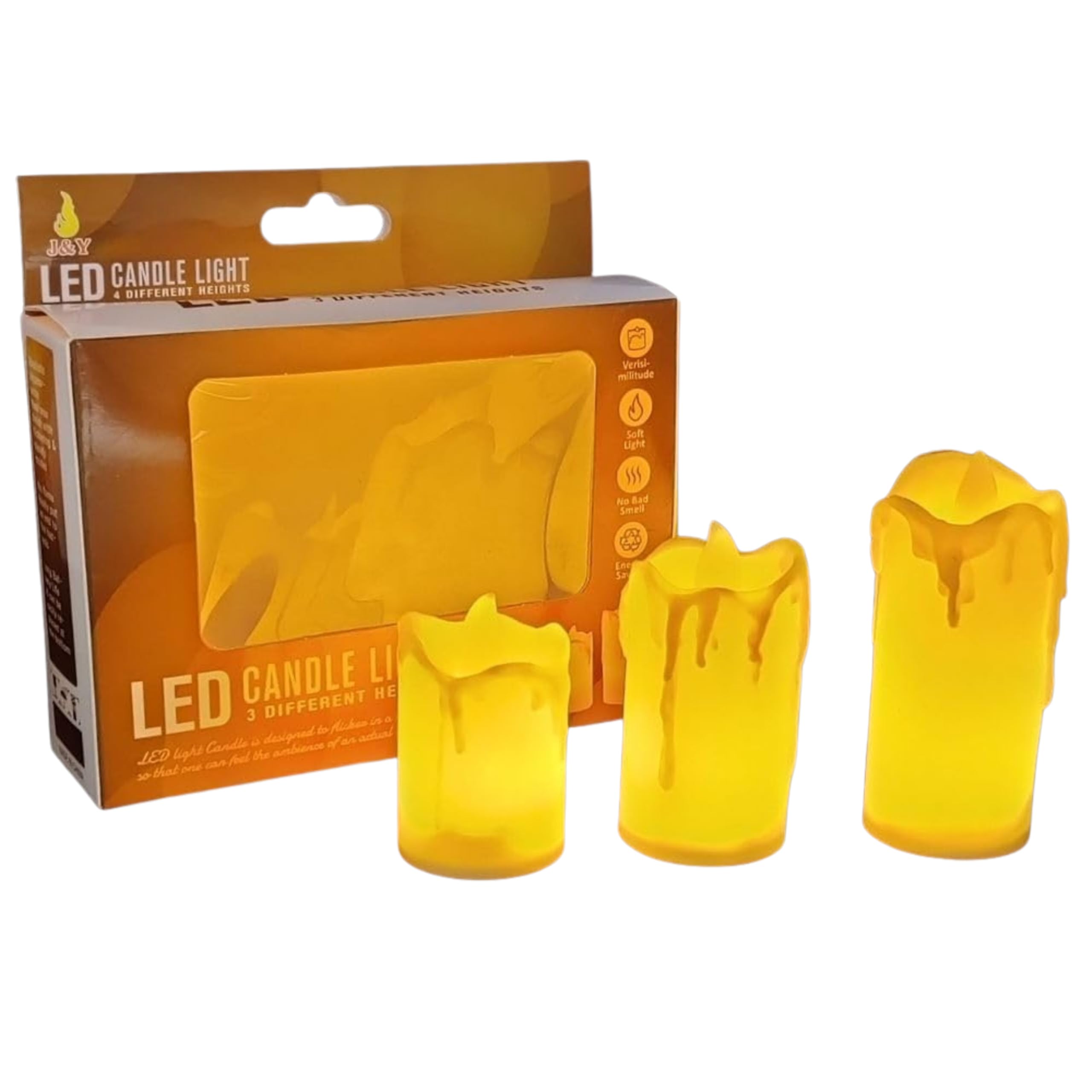 Party Boomers 3Pcs Led Tealight Candles Set Pack of 1