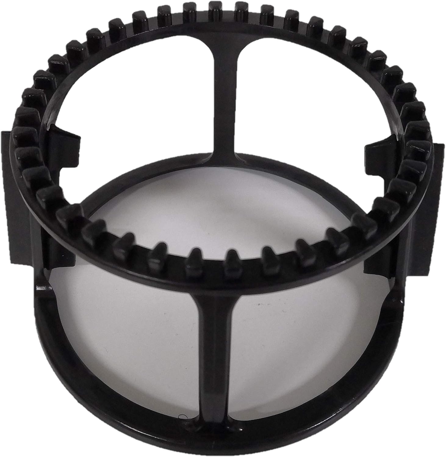 Hotpoint Ariston SJ4010 mechanical filter holder, side view showing self-cleaning brush mechanism.